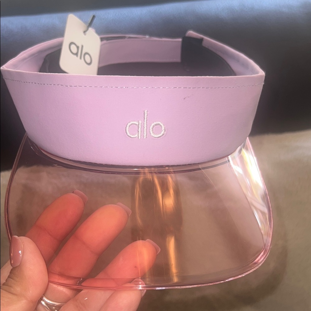 Pink sun visor